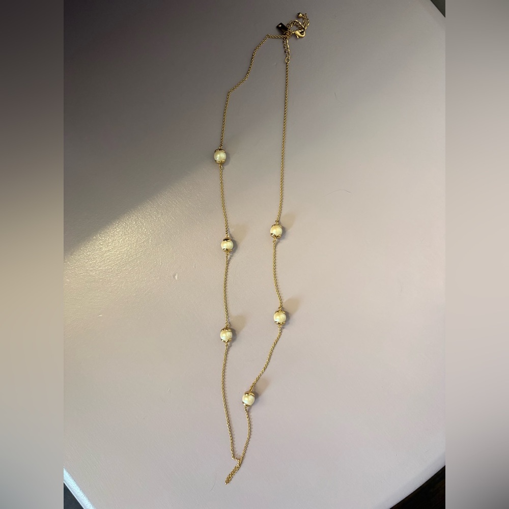 Kate Spade Pretty Pearly Scatter Gold Necklace